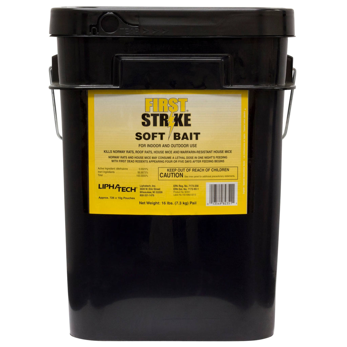 First Strike Soft Bait Rodenticide, 16 lb. Pail